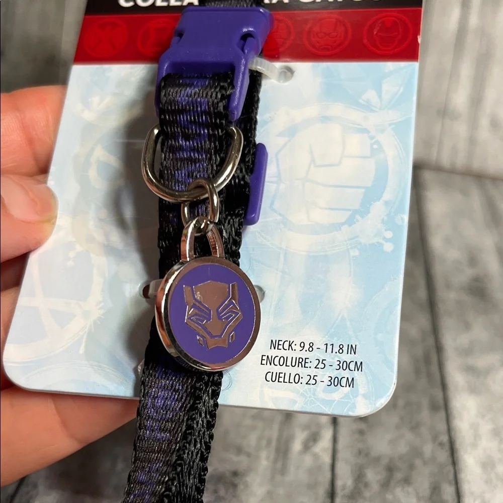 Marvel Purple and Black Cat Collar/Black Panther
